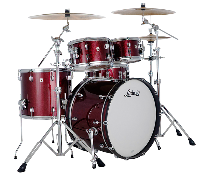 LN34204FTXS3 Ludwig Neusonic Rapid Mod Merlot Super Sparkle